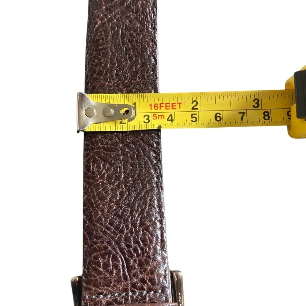 Descente Bisonte Men's Brown Leather Belt Size 40 Made In Canada